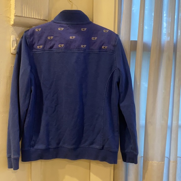 Vineyard Vines Relaxed Whale Embroidered Shep Shirt Cobalt Blue Size XS - Picture 10 of 12